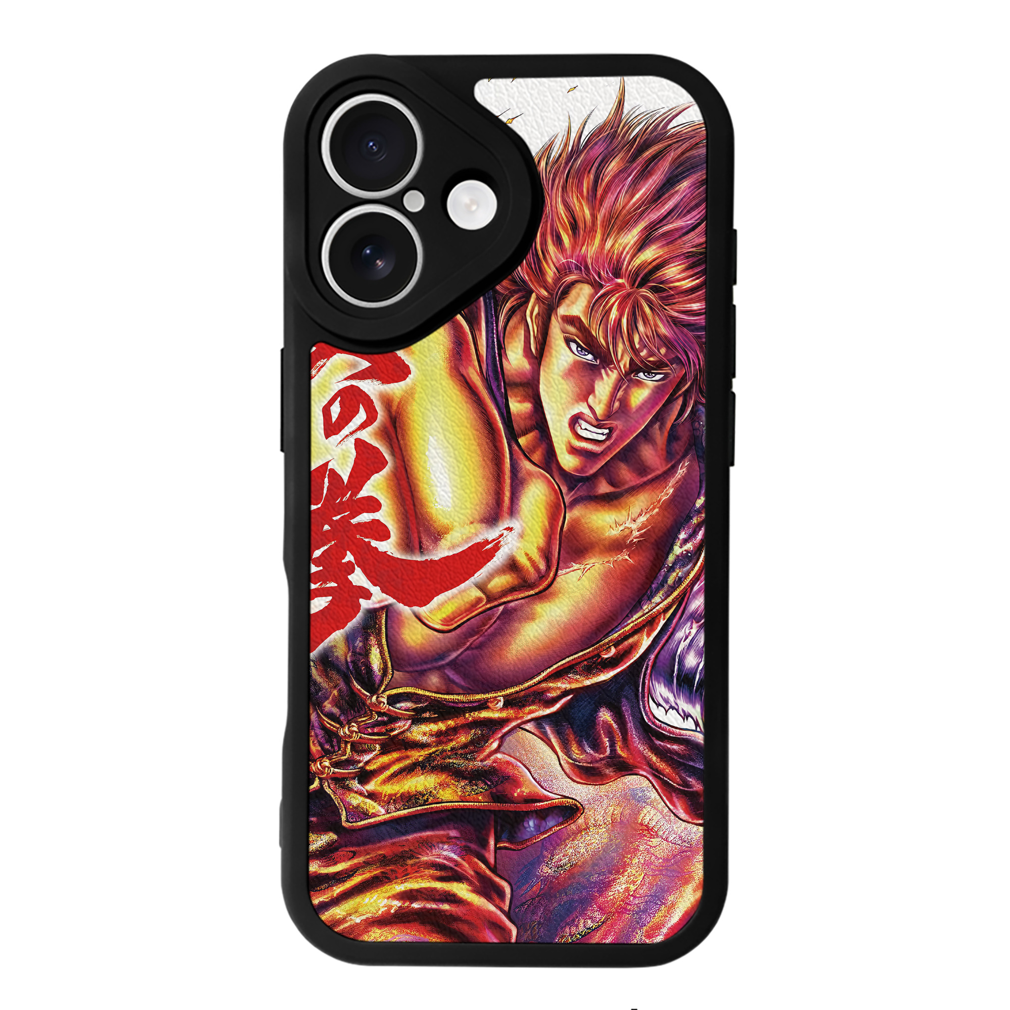 （画像用） 北斗の拳 Fist of the North Star 【iPhone 16シリーズ対応】シリコンスマホケース（レザー調） 材質：シリコン